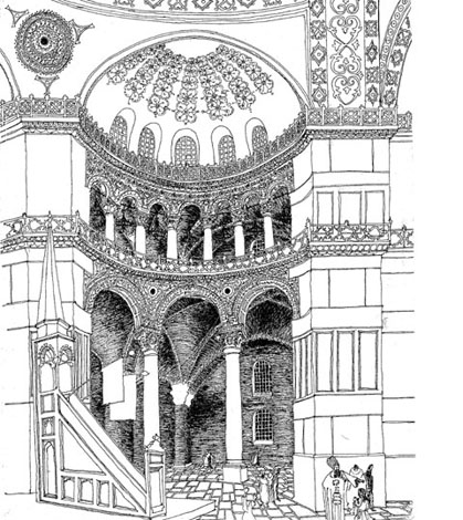 ANDRE F. HOUSTON ARCHITECT::DRAWINGS::Hagia Sofia